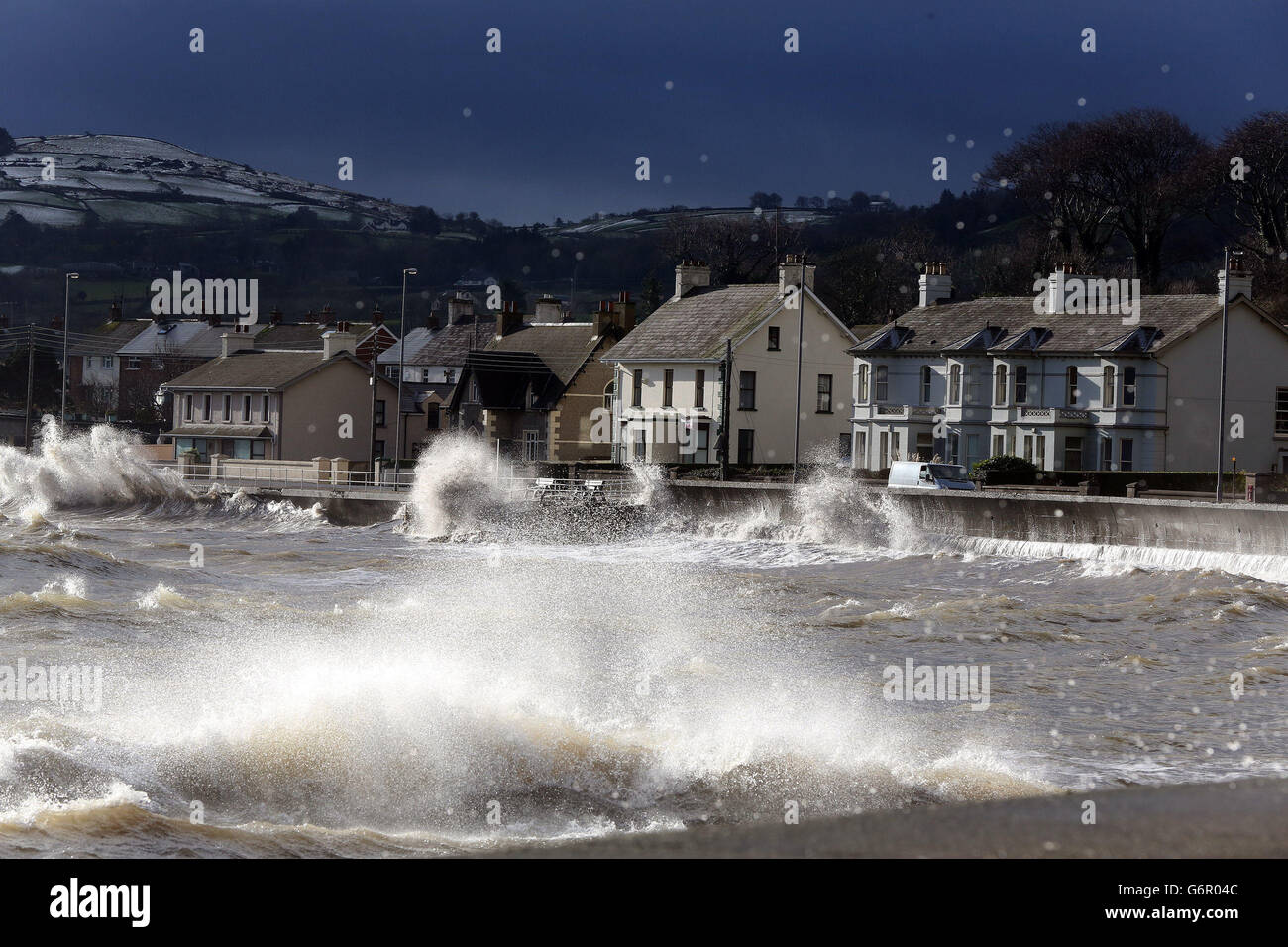 Météo d'hiver 1er févr. Banque D'Images