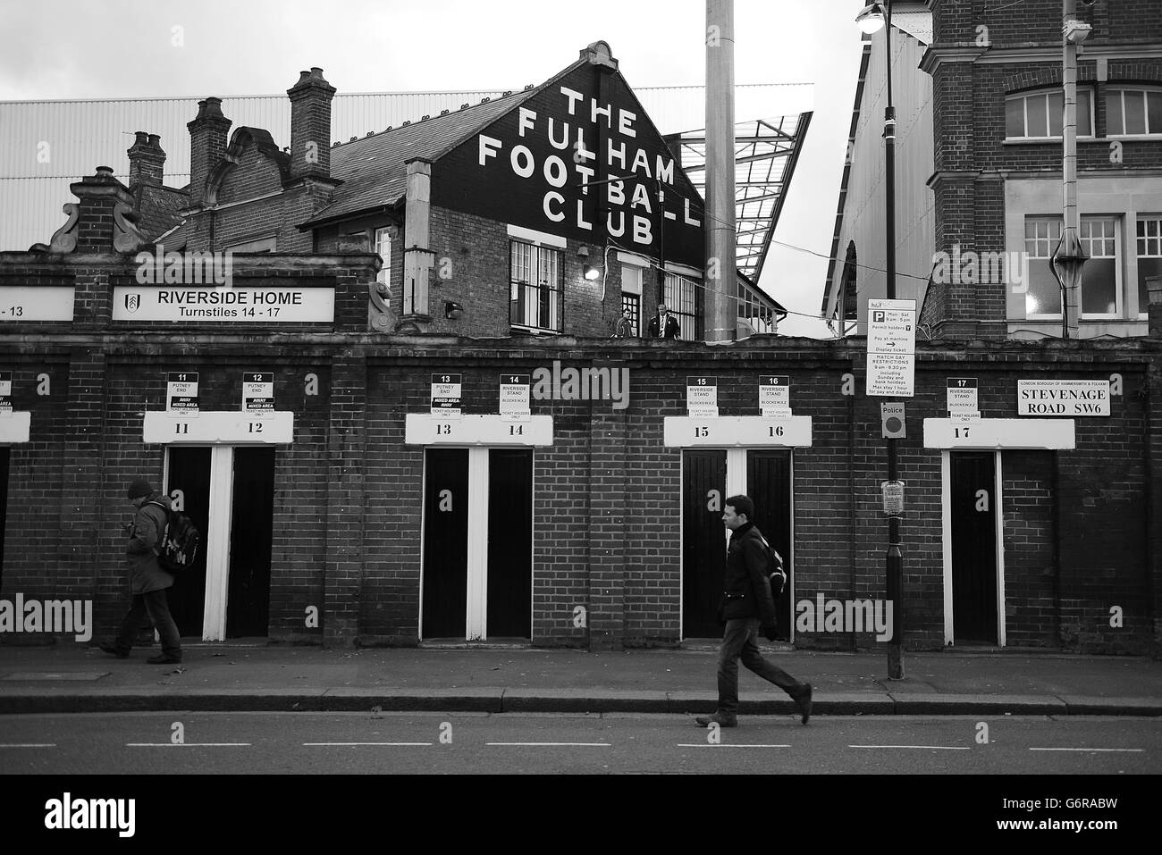 Football - FA Cup - Quatrième ronde Replay - Fulham v Sheffield United - Craven Cottage Banque D'Images