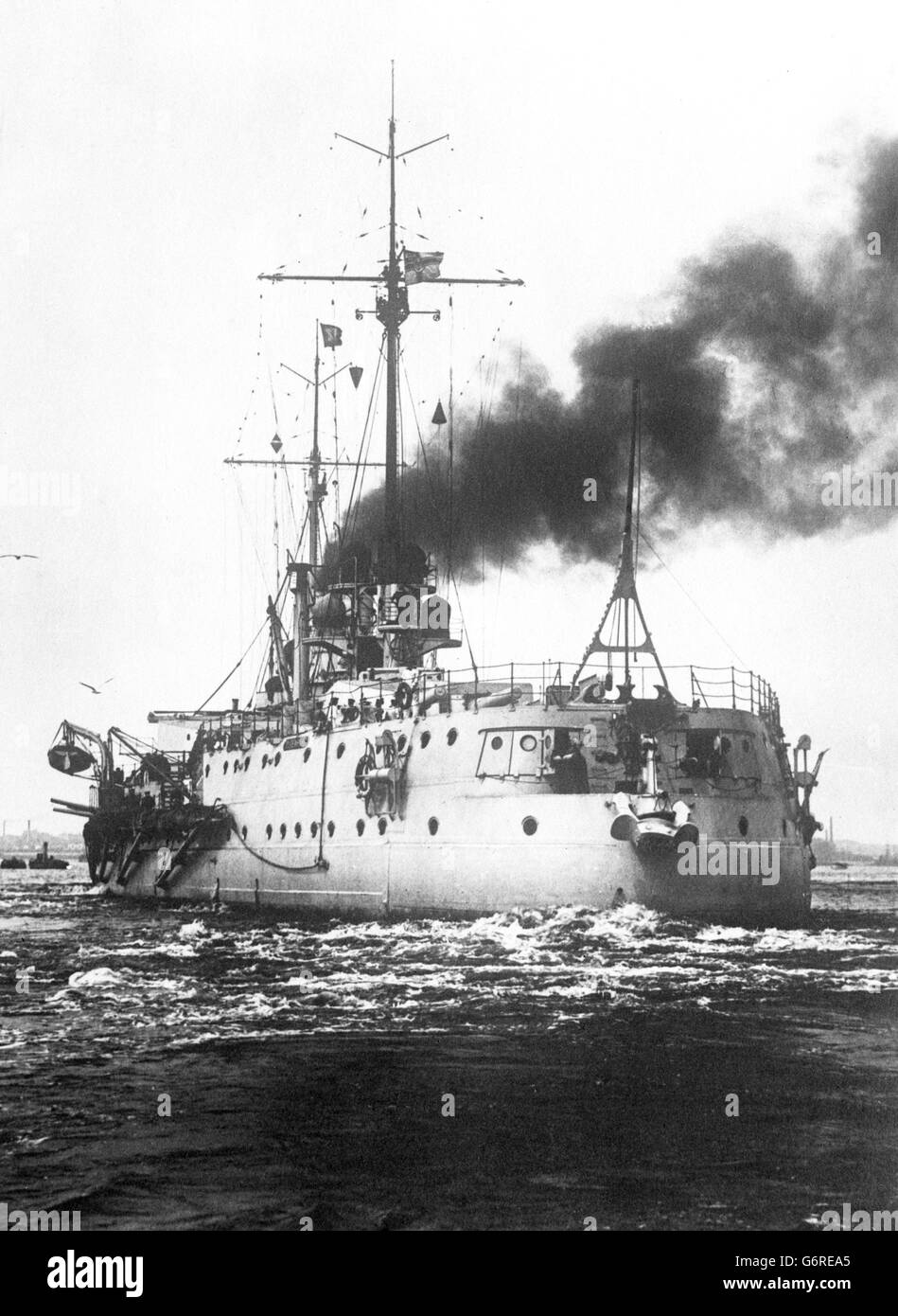 Bataille de Jutland. La Marine allemande, l'Oldenburgh. Banque D'Images