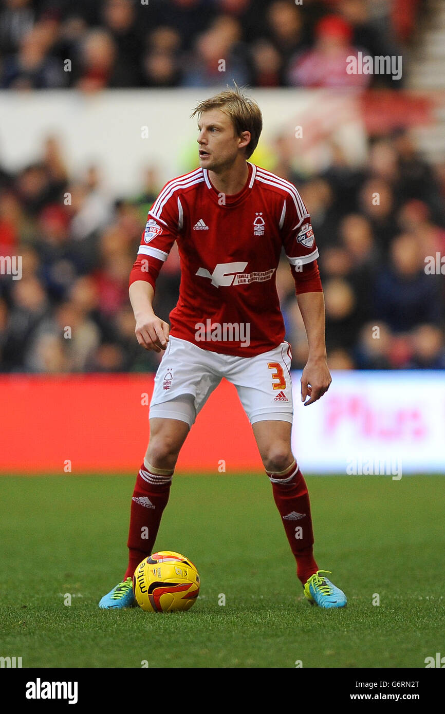 Football - Championnat Sky Bet - Nottingham Forest / Blackburn Rovers - City Ground. DaN Harding, forêt de Nottingham. Banque D'Images