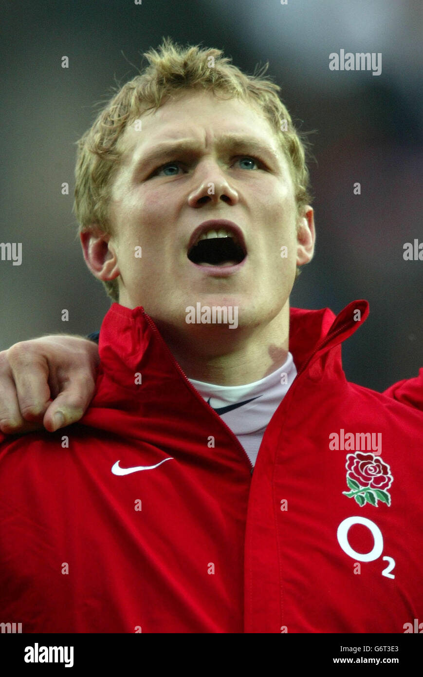 Josh Lewsey, photographié avant le match Angleterre/Italie RBS 6 Nations. Banque D'Images