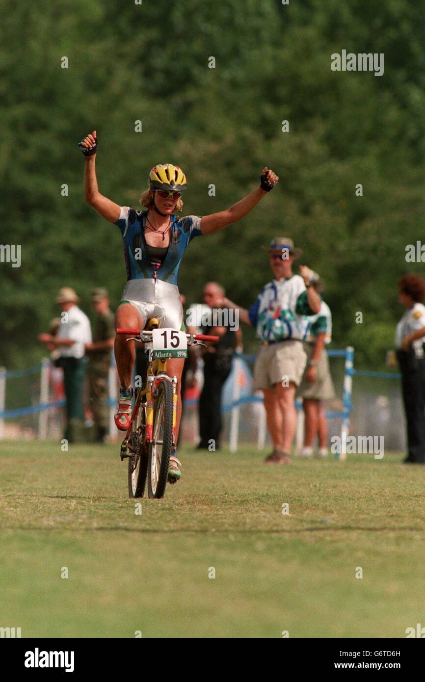 Jeux Olympiques d'Atlanta ... Women's Cross Country Vtt Vélo Banque D'Images