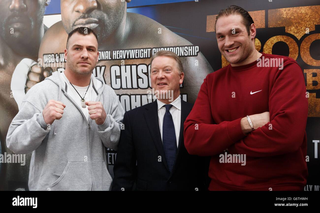 Boxe - Boîte de cuivre III - Tête à Tête de conférence de presse - Restaurant Fredericks Banque D'Images