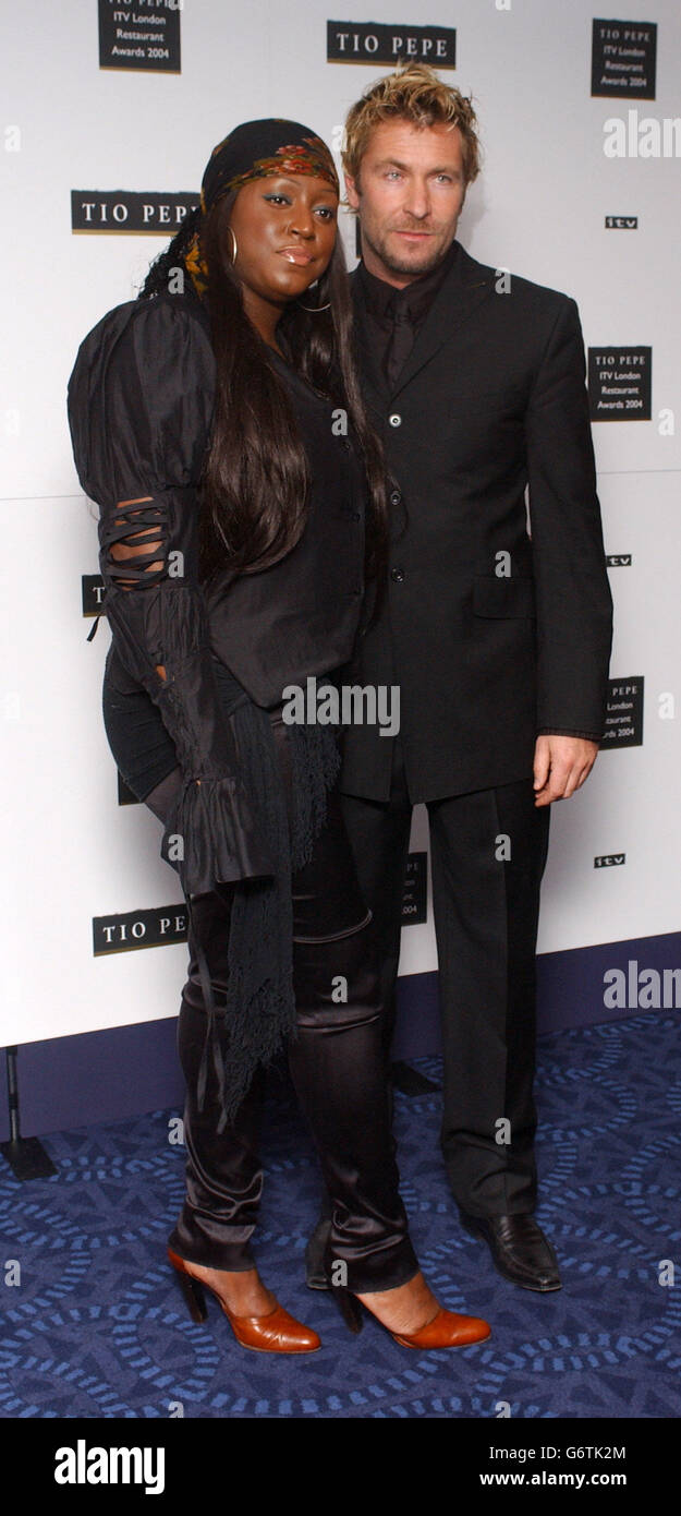 MICA Paris.Singer Mica Paris lors des prix Tio Pepe Carlton TV Restaurant, Grovesnor House Hotel, centre de Londres. Banque D'Images