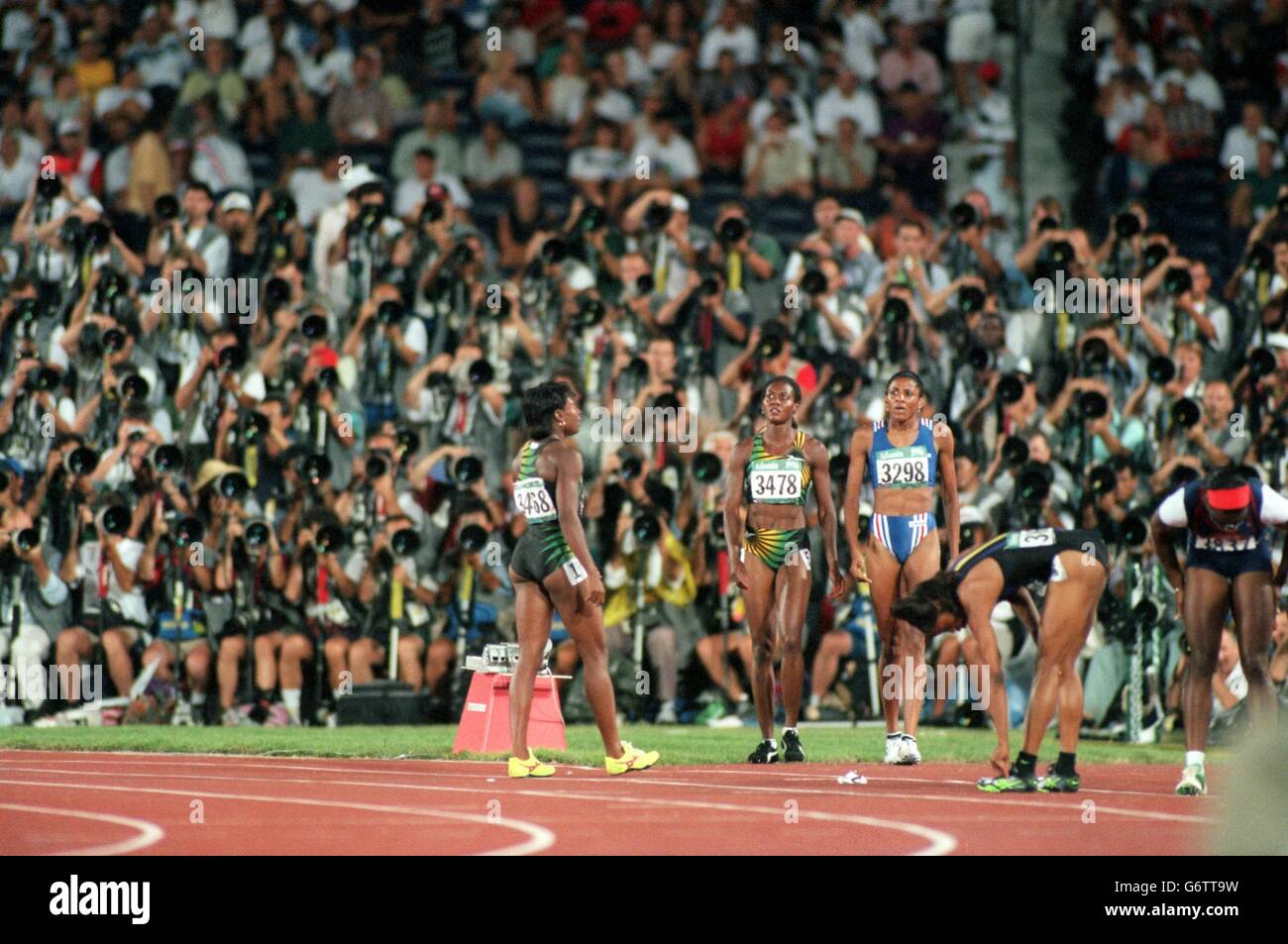 Jeux Olympiques d'Atlanta .... L'athlétisme, le 200m masculin Dernière Banque D'Images