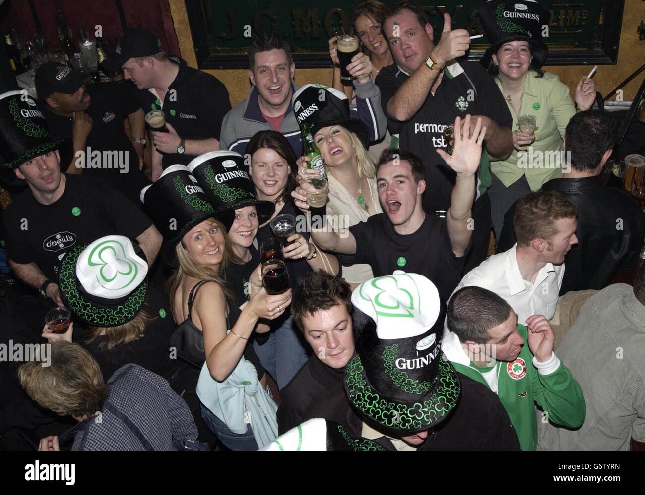 St Patrick's Day Ramblers Banque D'Images