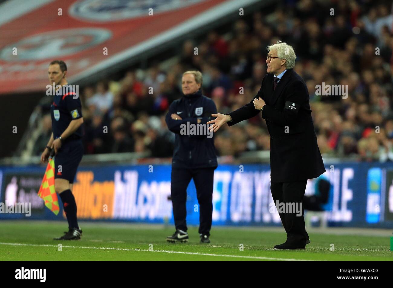 Football - International friendly - Angleterre v Danemark - Stade Wembley. Morten Olsen, responsable Danemark Banque D'Images