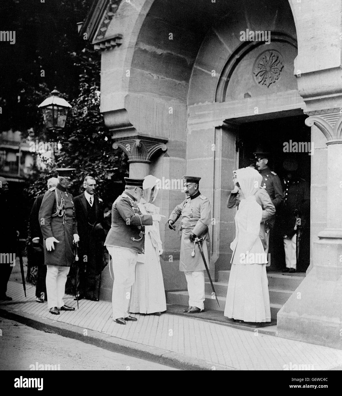 Le roi Édouard VII et l'empereur Guillaume II allemand Banque D'Images