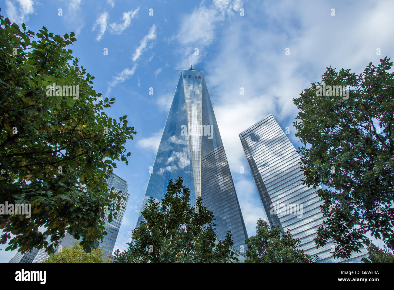 La tour de la liberté dans le Lower Manhattan Banque D'Images