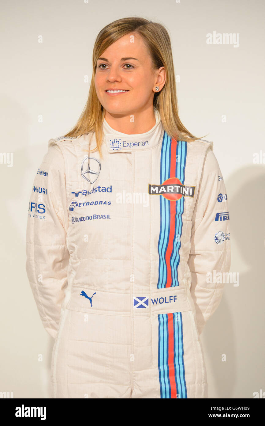 Motor Racing - Formule 1 - 2014 Formule 1 Williams Martini lancer - Londres Banque D'Images Motor Racing - Formule 1 - 2014 Formule 1 Williams Martini lancer - Londres Banque D'Images