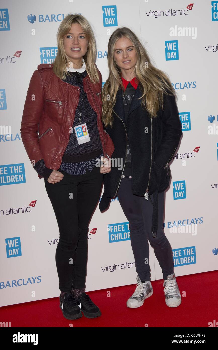 Isabella Branson et sa sœur Cressida Bonas arrivent à l'inauguration WE Day  UK à Wembley Arena à Londres Photo Stock - Alamy