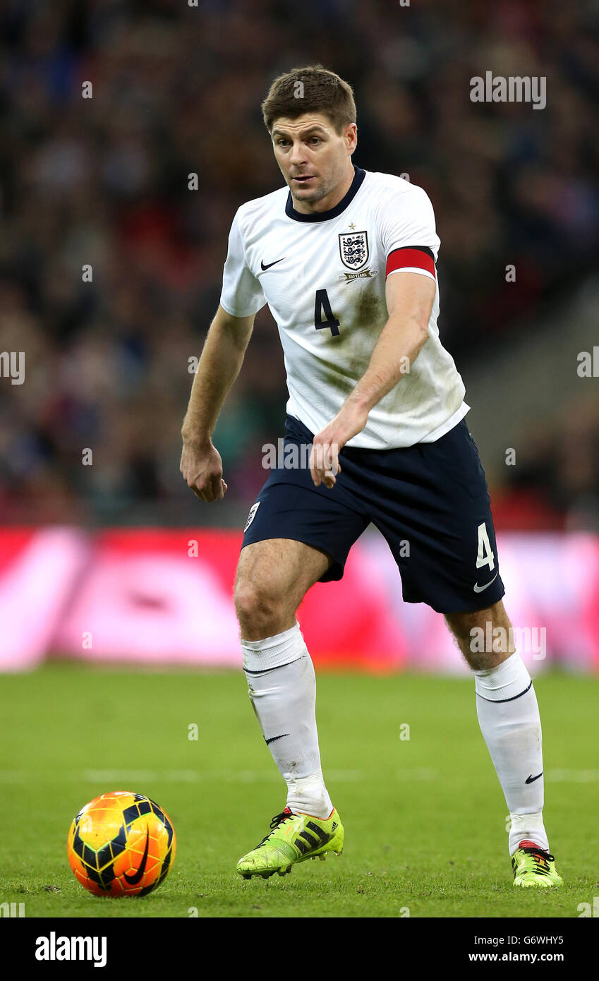 Football - International friendly - Angleterre v Danemark - Stade Wembley. Steven Gerrard, Angleterre Banque D'Images