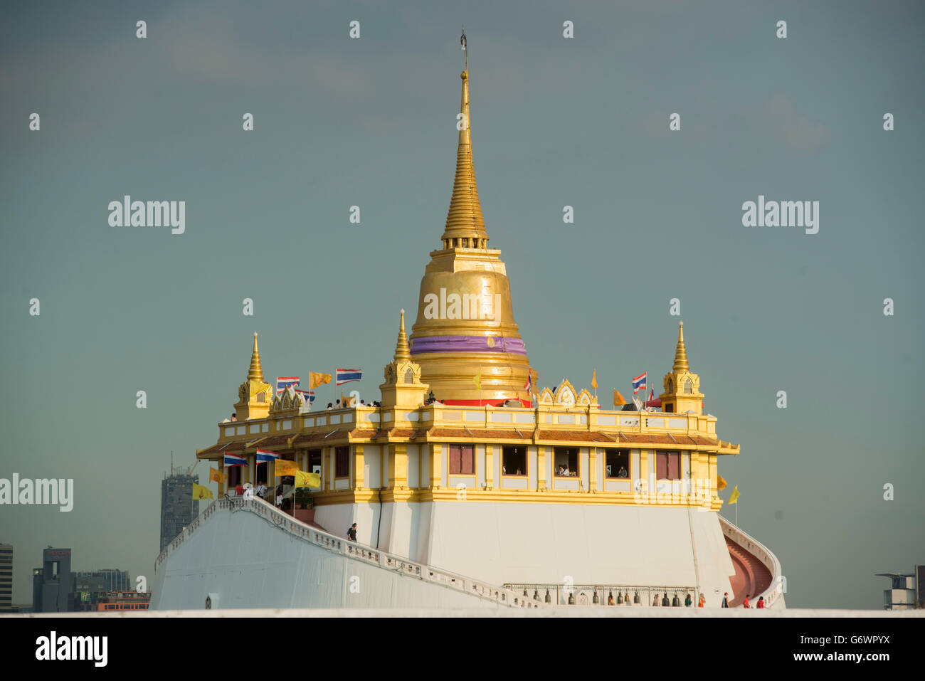 Le Mont d'or dans ndBanglamphu dans la ville de Bangkok en Thaïlande en Southeastasia. Banque D'Images