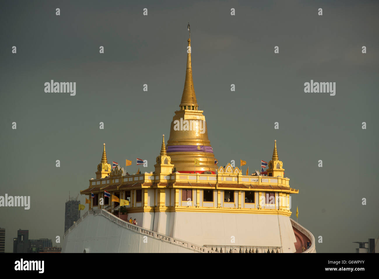 Le Mont d'or dans ndBanglamphu dans la ville de Bangkok en Thaïlande en Southeastasia. Banque D'Images