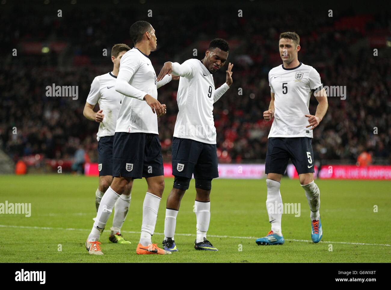 Football - match amical - Angleterre / Danemark - Stade de Wembley Banque D'Images