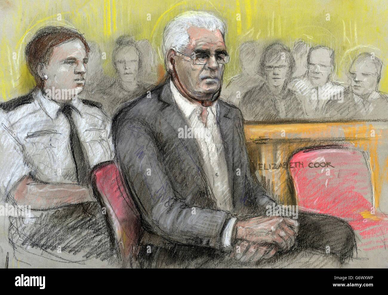 Max Clifford affaire judiciaire Banque D'Images