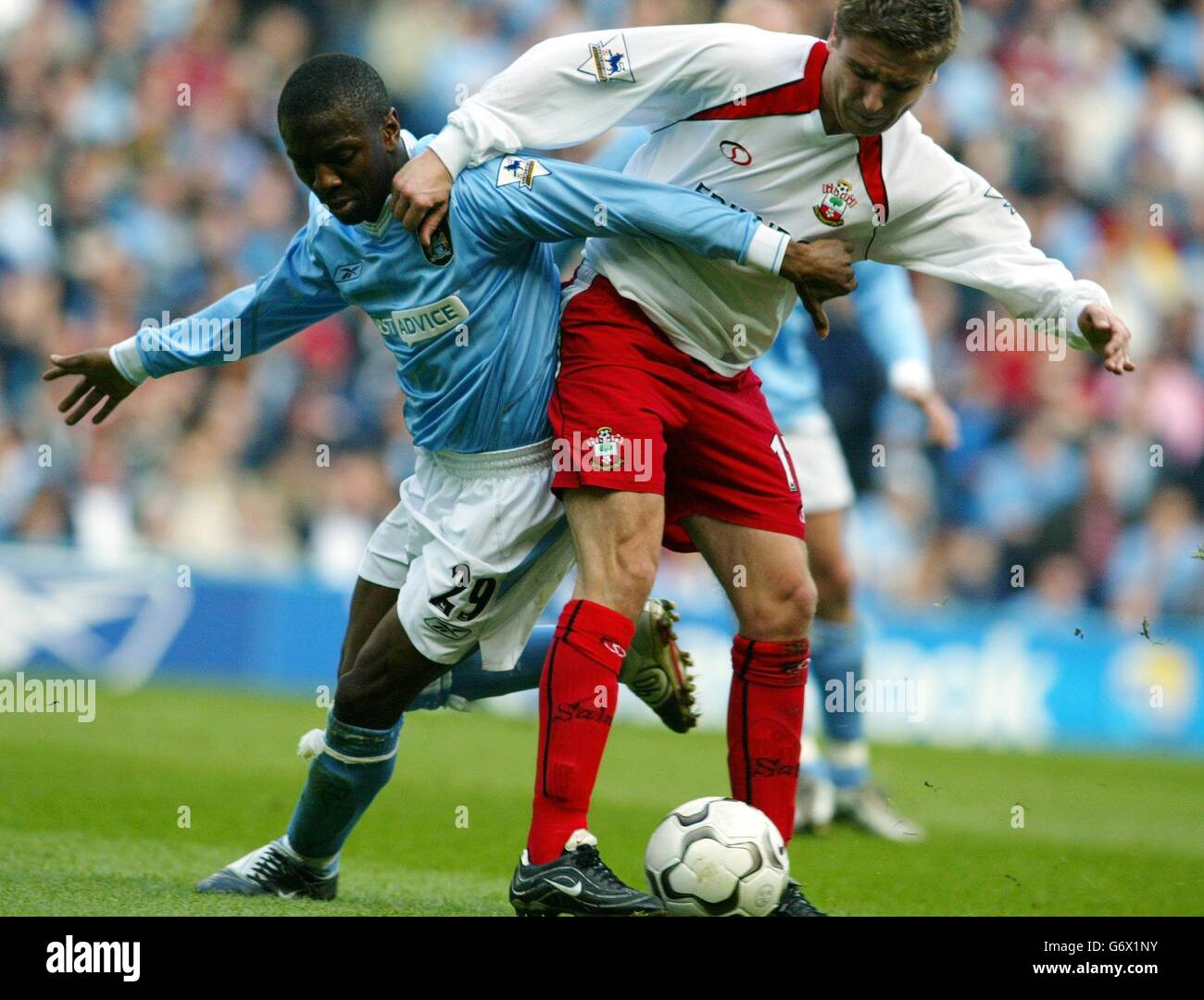 MAN CITY V SOUTHAMPTON Banque D'Images