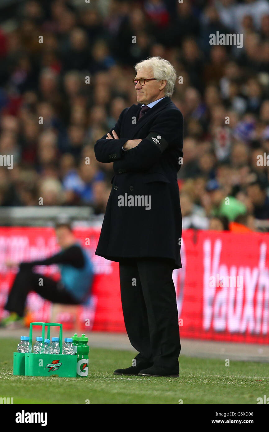 Football - International friendly - Angleterre v Danemark - Stade Wembley. Manager Morten Olsen, Danemark. Banque D'Images