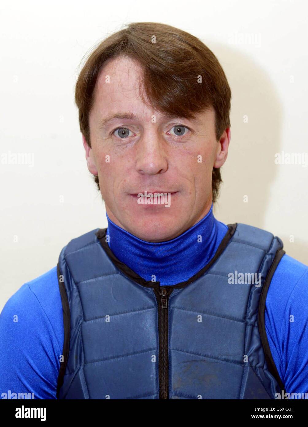 Jockey Lingfield.FR jockey Kieren Fallon.Lundi 19 avril 2004.Photo PA: Peter J Jordan. Aux courses de Lingfield. Banque D'Images