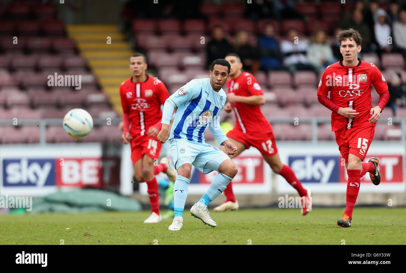 Sky Bet League Soccer - Un - ville de Coventry v Milton Keynes Dons - Sixfields Stadium Banque D'Images