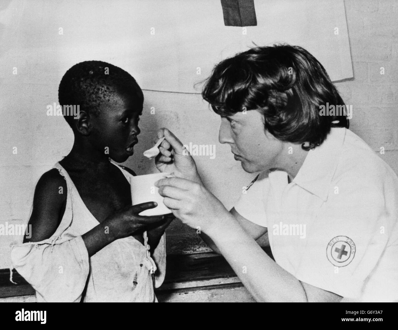 La charité - Croix Rouge Britannique - Infirmière Susan Quinn - La Rhodésie Banque D'Images