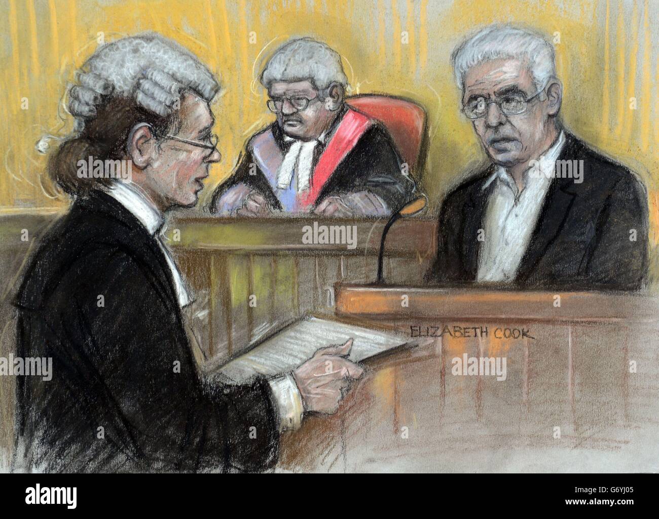 Max Clifford affaire judiciaire Banque D'Images