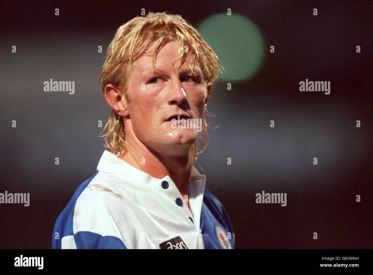 Football - vitesse Arnham / Blackburn Rovers.Colin Hendry, Blackburn Rovers Banque D'Images