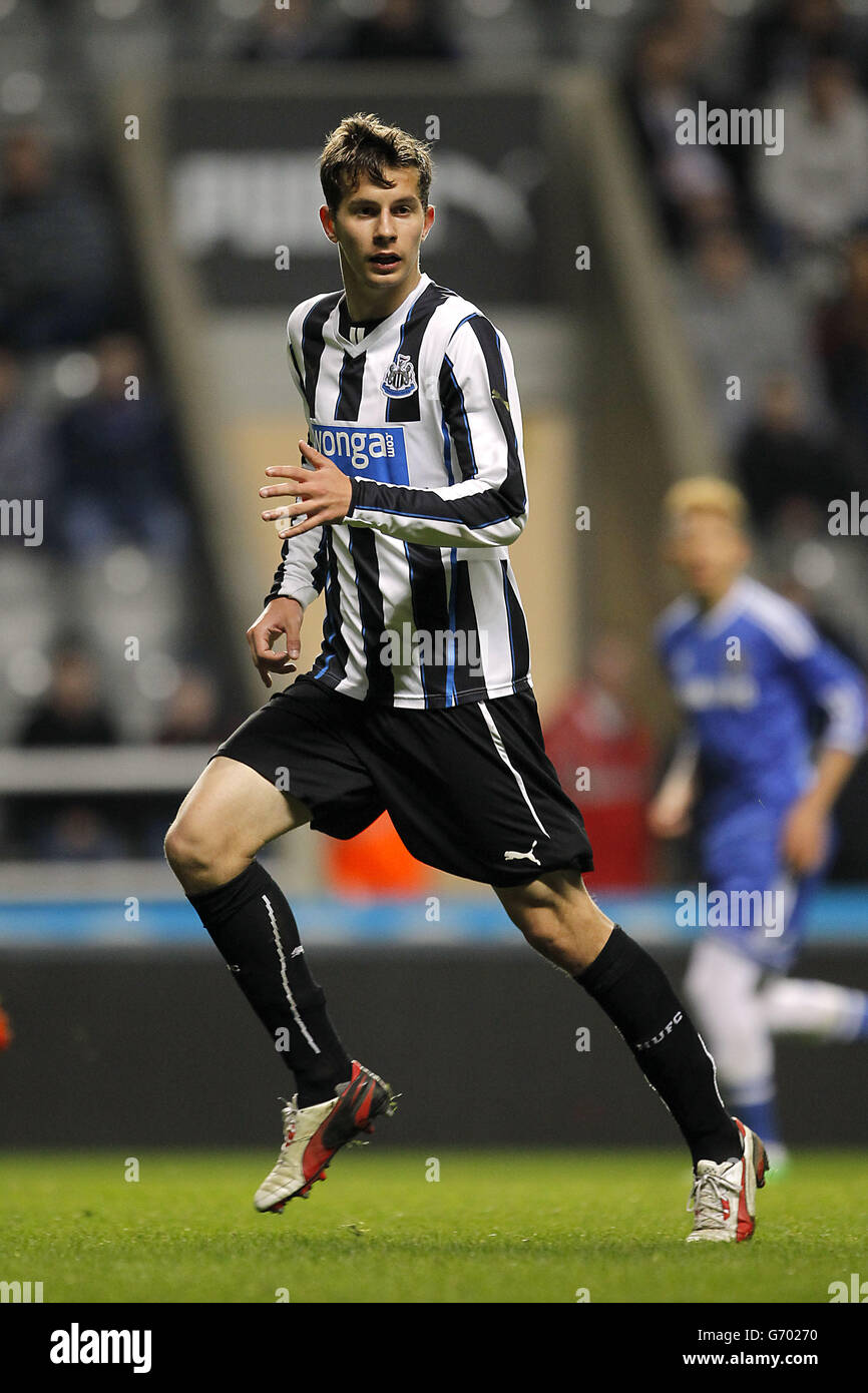 Football - FA Youth Cup - Sixième tour - Newcastle United / Chelsea - St James' Park.Lubomir Satka, Newcastle United Banque D'Images