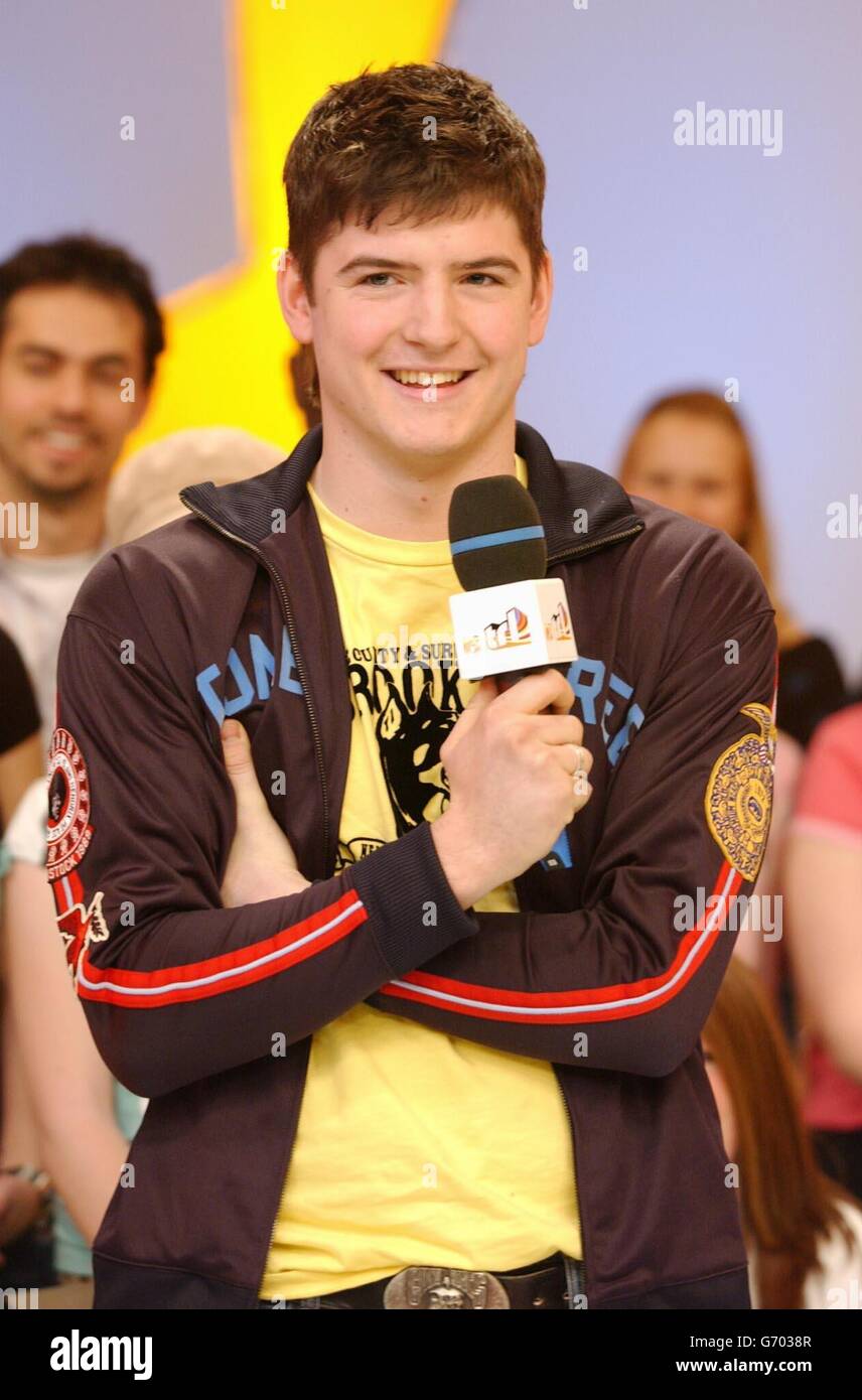 MTV TRL UK James Alexandrou Banque D'Images