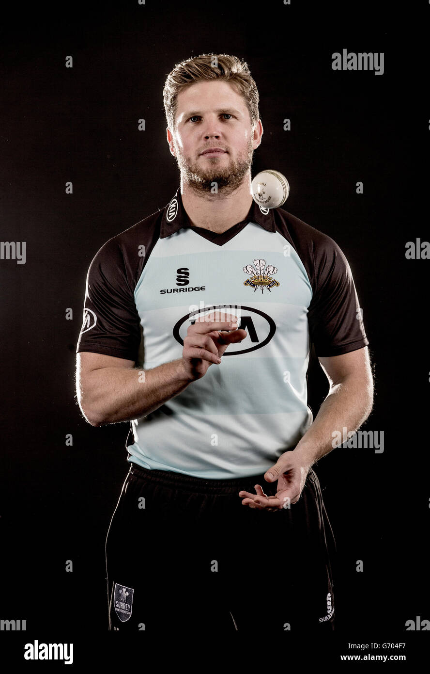 Cricket - Surrey County Cricket Club Photocall - Kia Oval. Stuart Meaker, Surrey Banque D'Images