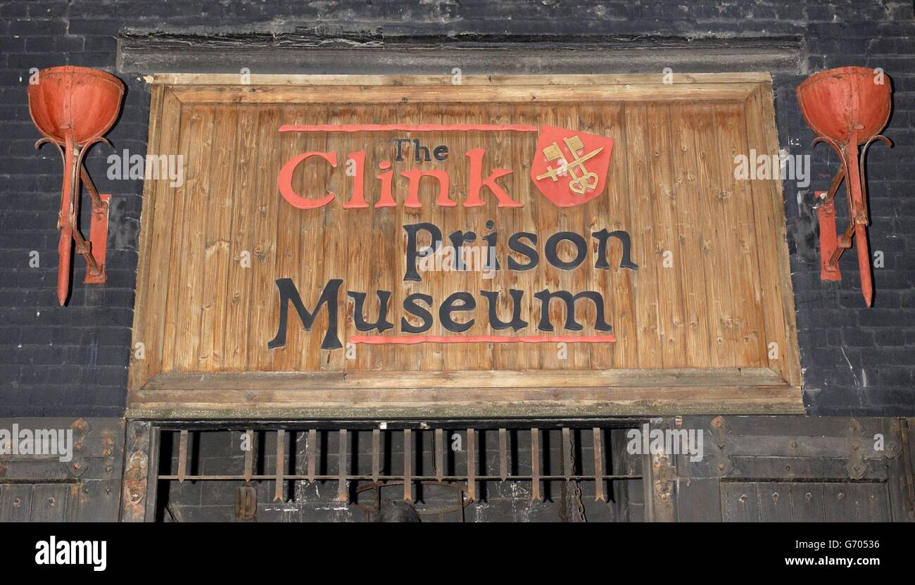 Le musée de la prison de Clink dans la rue Clink de Londres, sur la rive sud. Banque D'Images