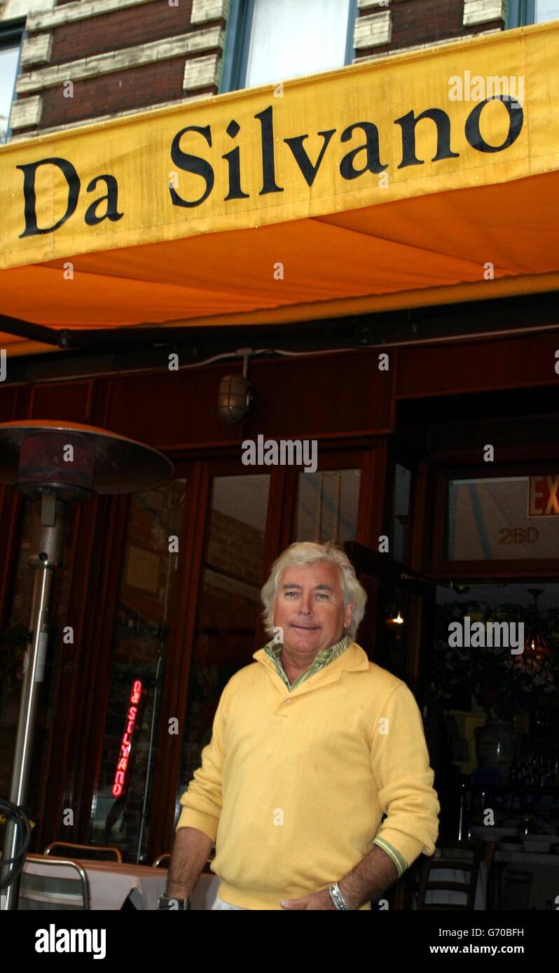 Silvano Marchetto, propriétaire du restaurant Da Silvano à New York, où la princesse Michael de Kent a aujourd'hui nié avoir fait un commentaire raciste à un groupe de dîneurs. Son porte-parole a déclaré que la réclamation, rapportée sur la première page du New York Post d'aujourd'hui, était "imsupposité". La princesse, dont le mari est un cousin de la reine, s'est affrontée avec un groupe de diners à une table adjacente dans le restaurant. Banque D'Images
