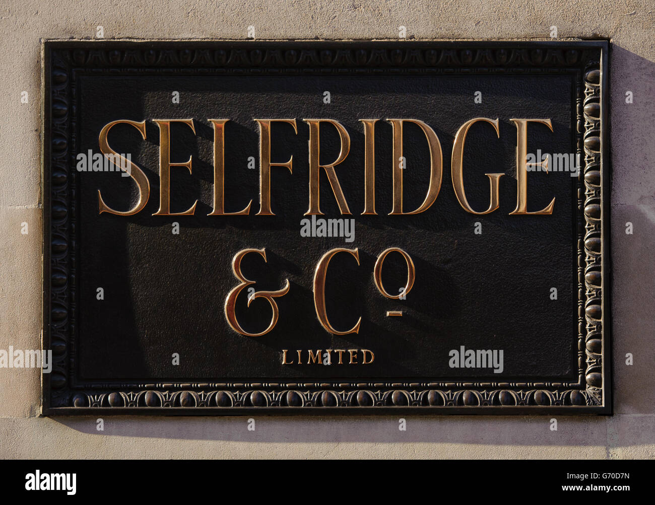 Vue générale sur Selfridge, dans le centre de Londres. APPUYEZ SUR ASSOCIATION photo. Date de la photo: Mercredi 16 avril 2014. Le crédit photo devrait se lire comme suit : Dominic Lipinski/PA Wire Banque D'Images