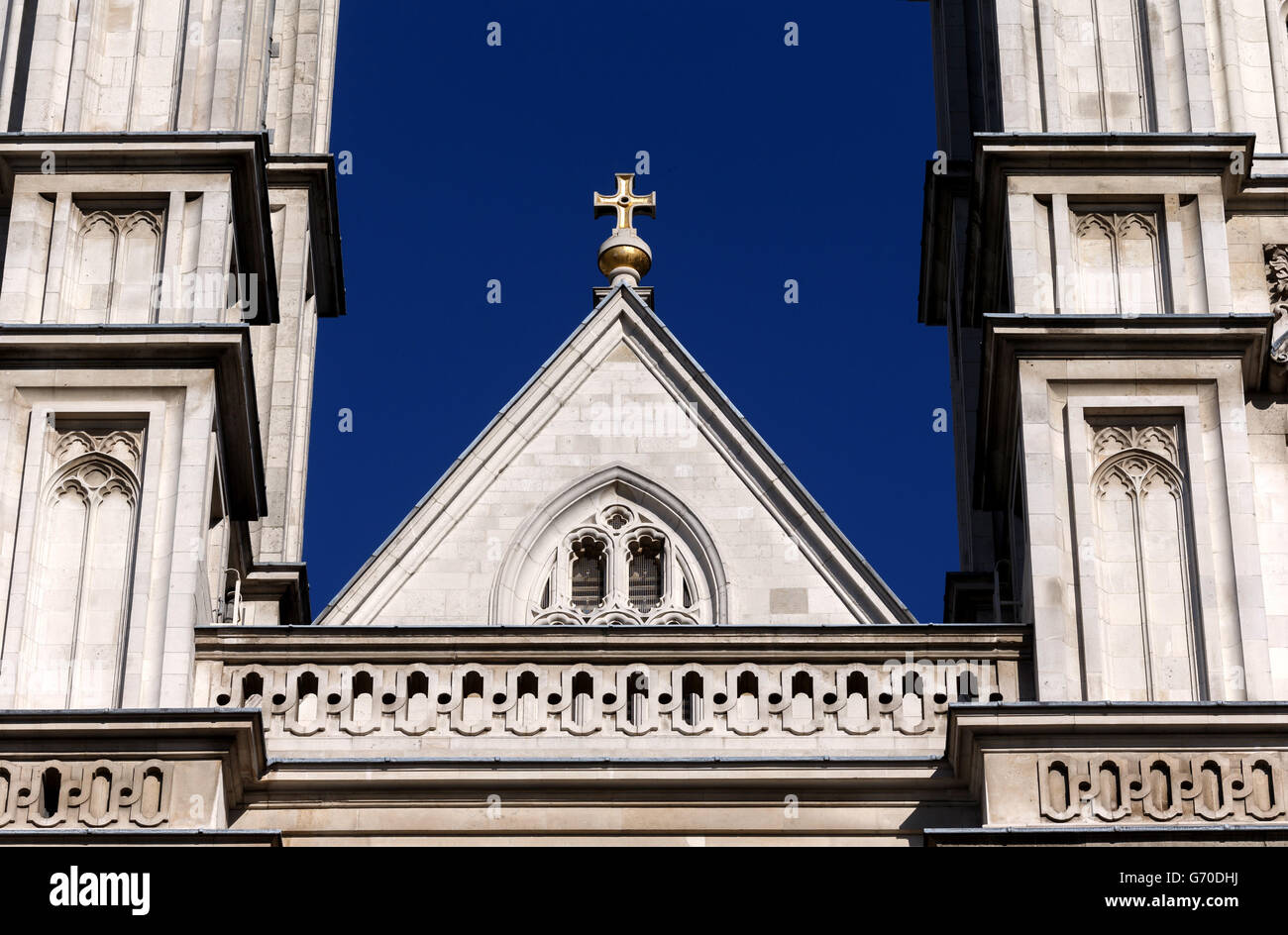 Vue sur Londres et l'abbaye de Westminster. Vue générale sur l'abbaye de Westminster Banque D'Images