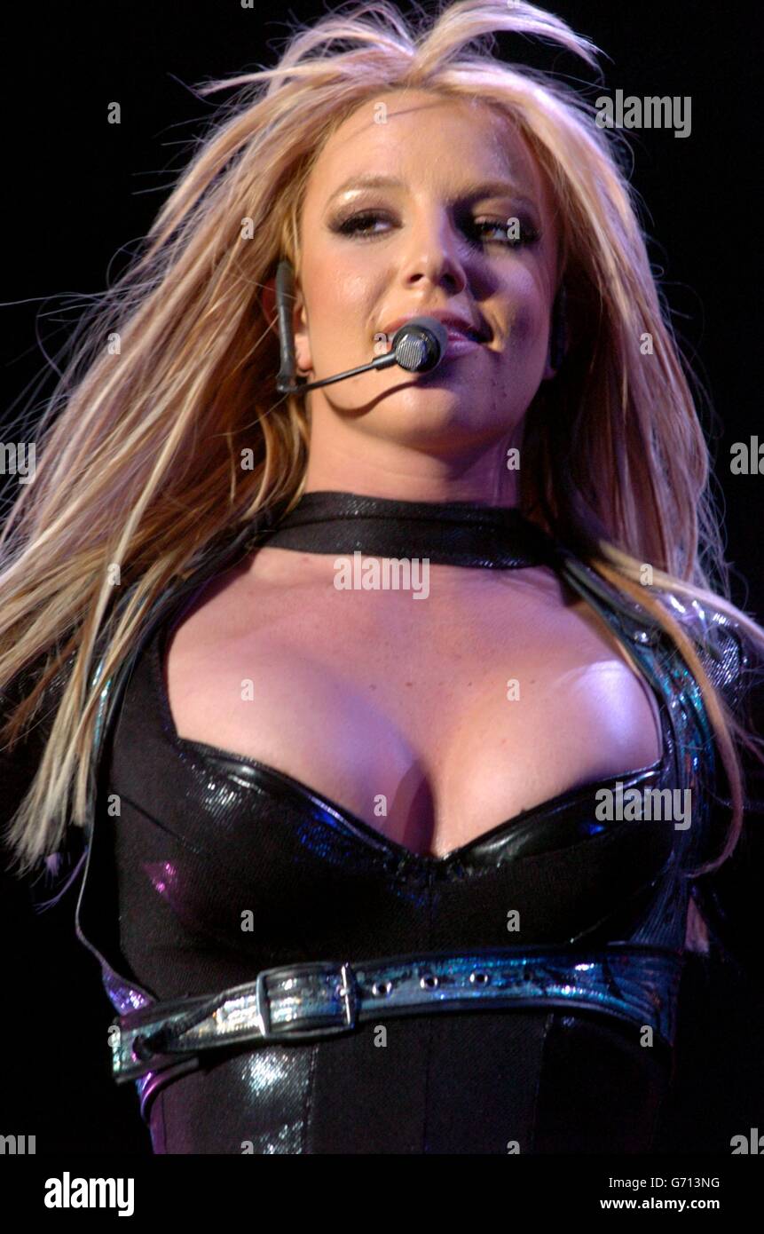 Britney Spears en concert Banque D'Images