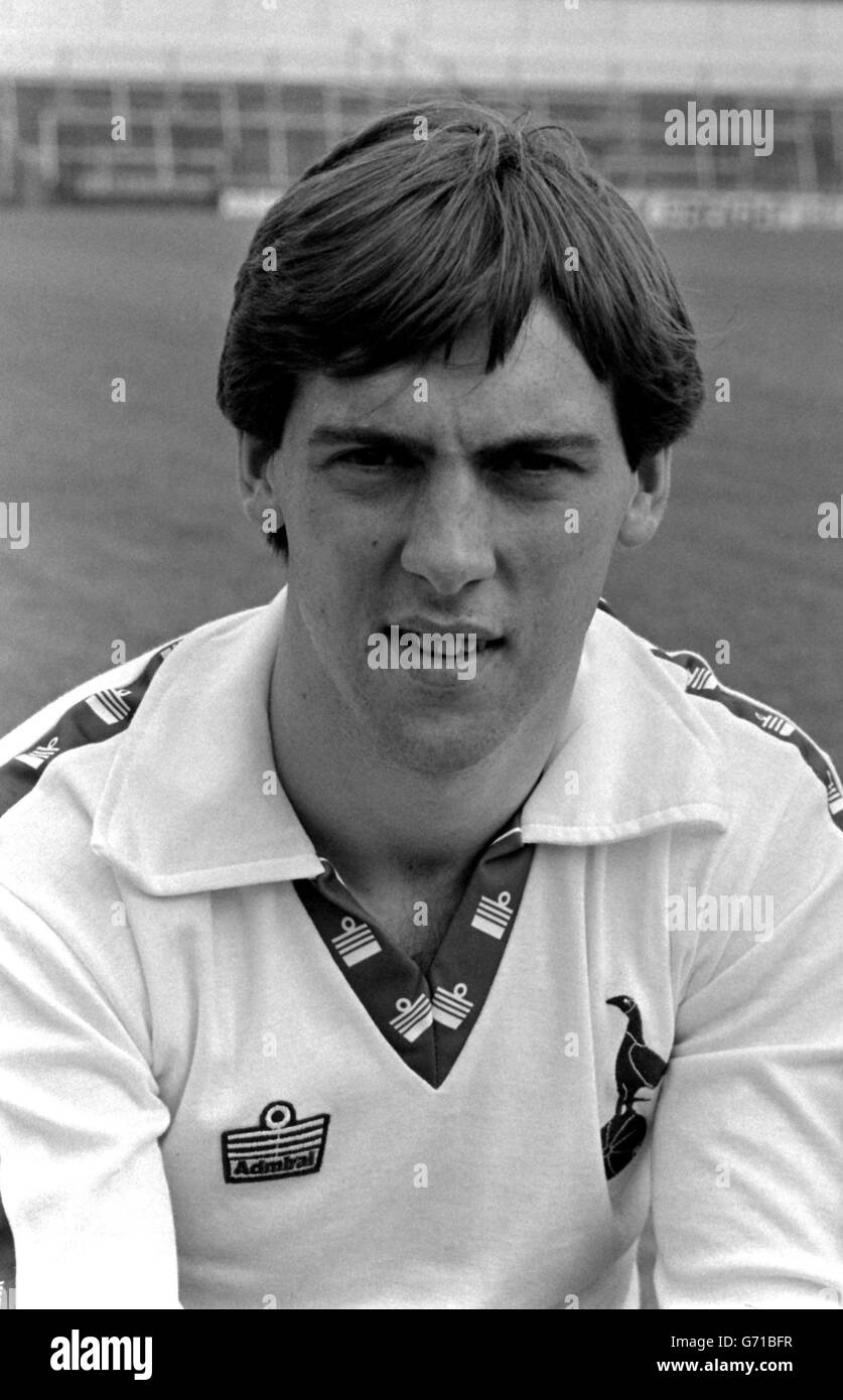 Tony Galvin du club de football Tottenham Hotspur au photocall pour la saison 1979/80. Banque D'Images