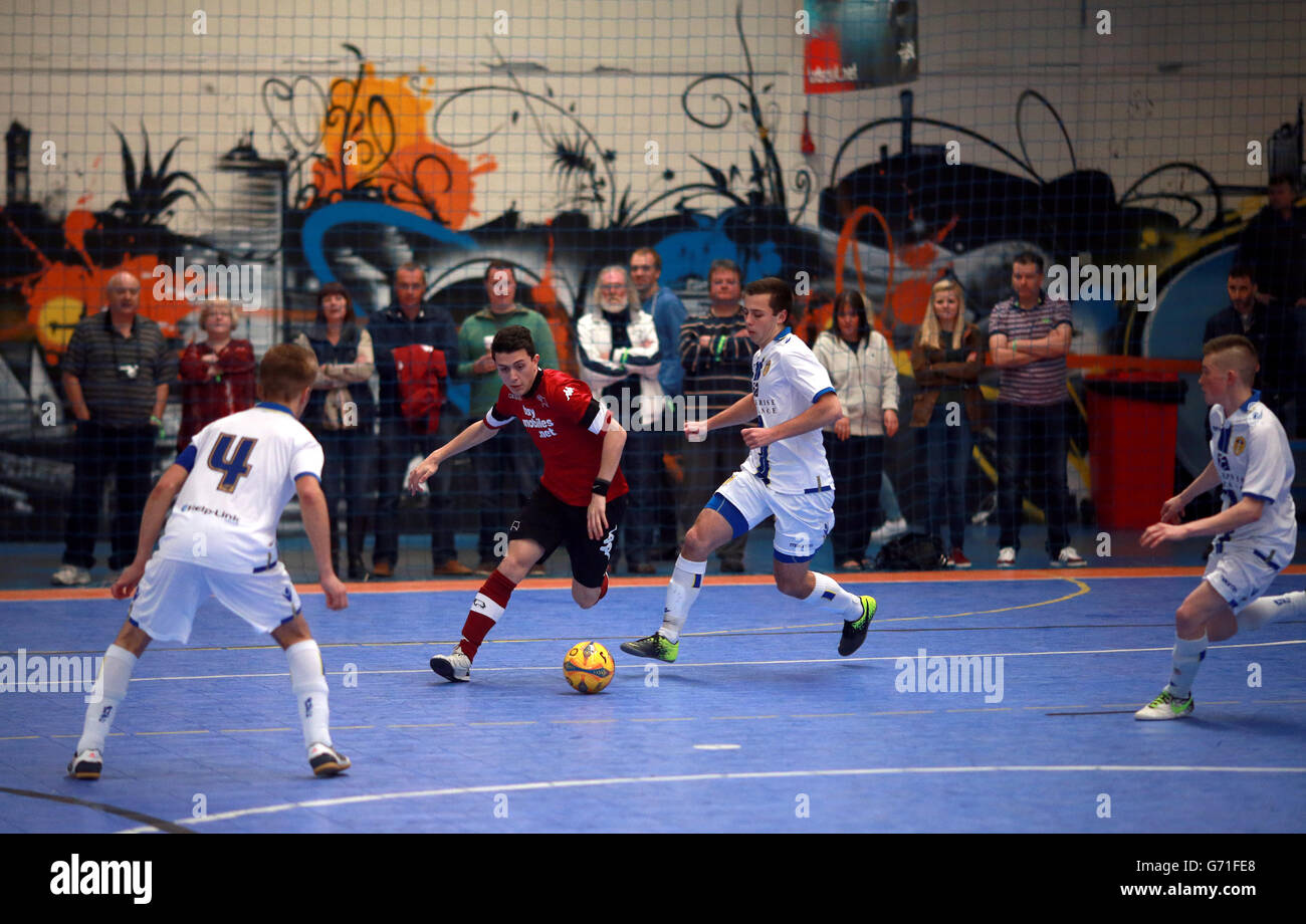 Soccer Soccer - Finale de Coupe de Futsal AM Futsal Arena Birmingham Banque D'Images