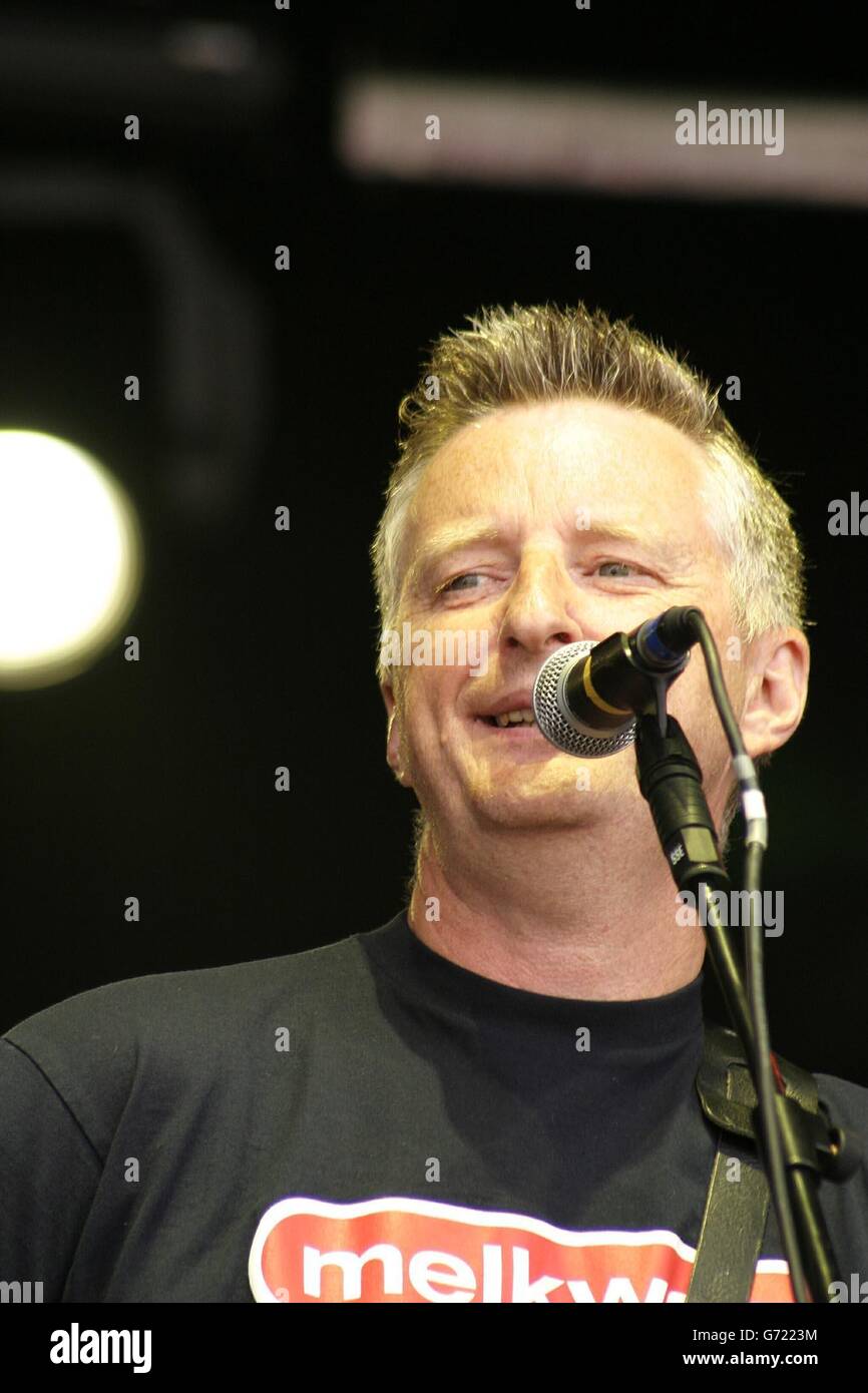 Billy Bragg - Fleadh Festival Banque D'Images