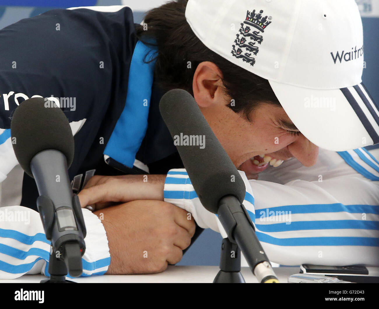 Le capitaine d'Angleterre Alastair Cook lors d'une conférence de presse au terrain de cricket de Mannofield, à Aberdeen. APPUYEZ SUR ASSOCIATION photo. Date de la photo: Jeudi 8 mai 2014. Voir PA Story CRICKET England. Le crédit photo devrait se lire comme suit : Danny Lawson/PA Wire. RESTRICTIONS : l'utilisation est soumise à des restrictions. . Aucune utilisation commerciale. Pour plus d'informations, appelez le 44 (0)1158 447447. Banque D'Images
