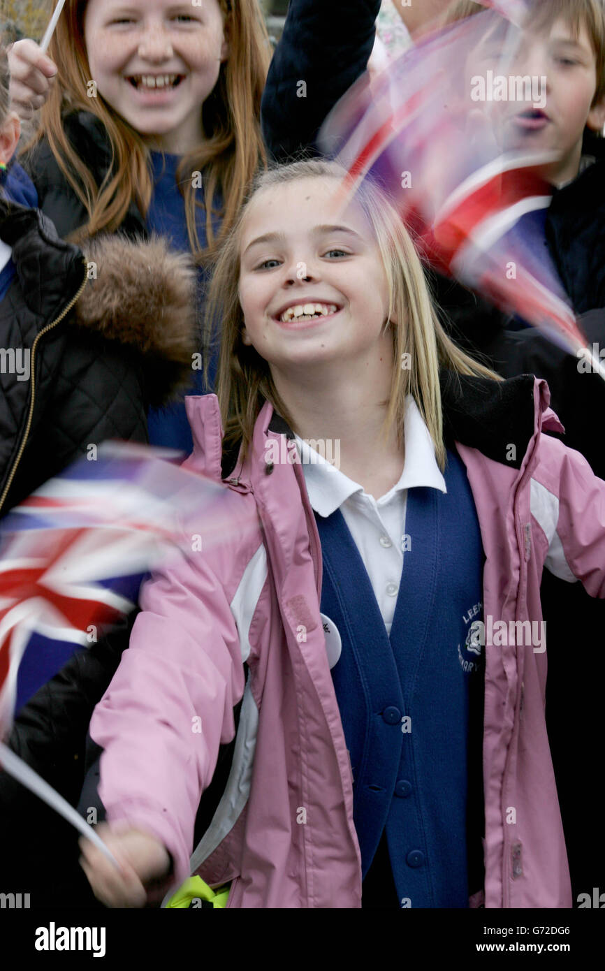 Duchesse de Cornouailles en visite à la Leeming Banque D'Images