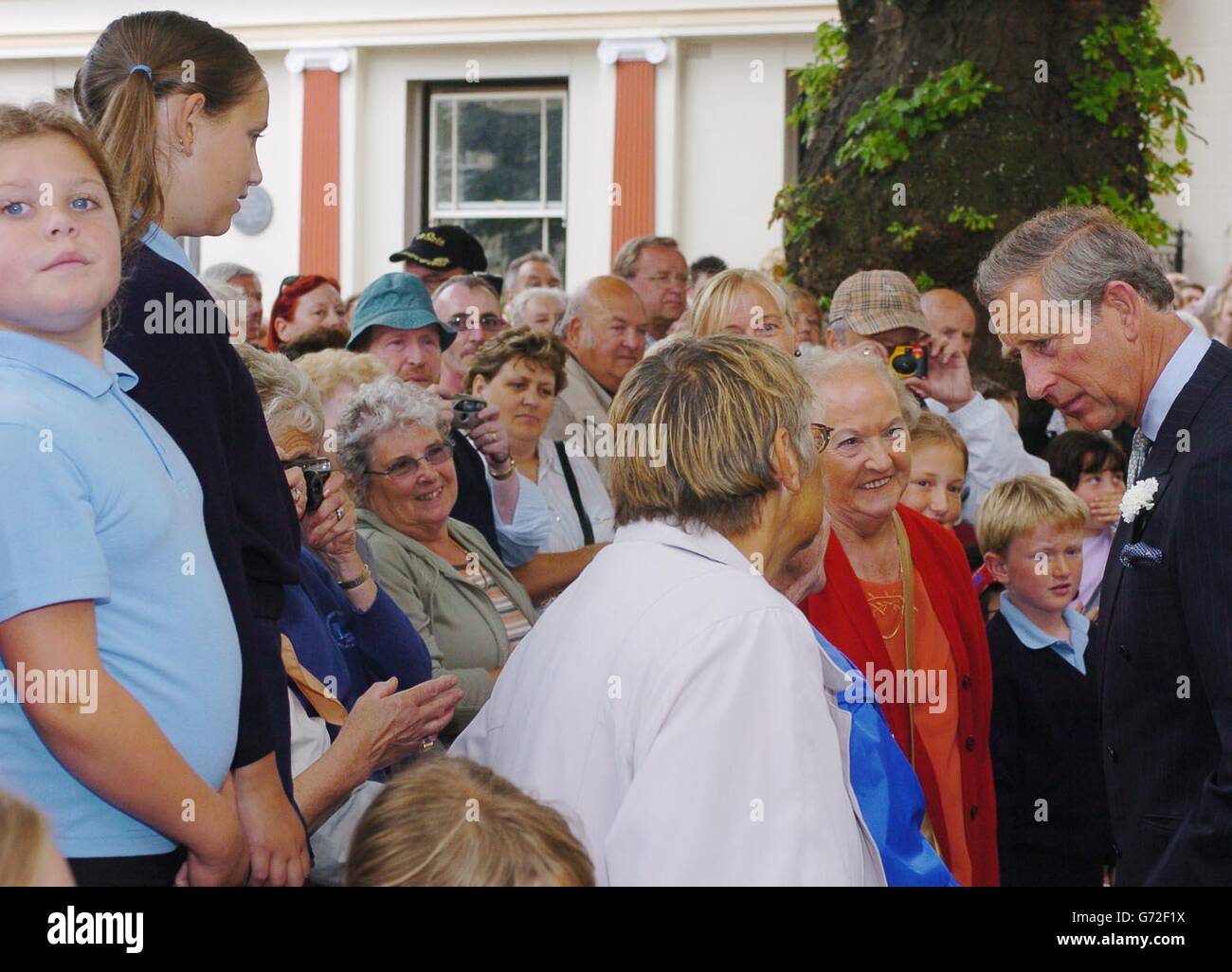Le Prince Charles Visite Jersey Banque D'Images