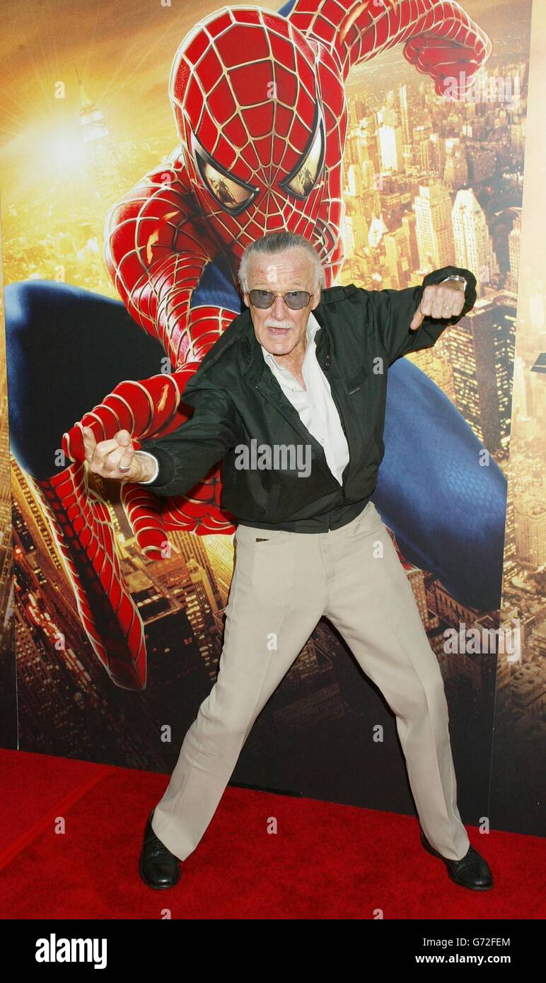 Stan Lee Spider-man 2 premiere Banque D'Images