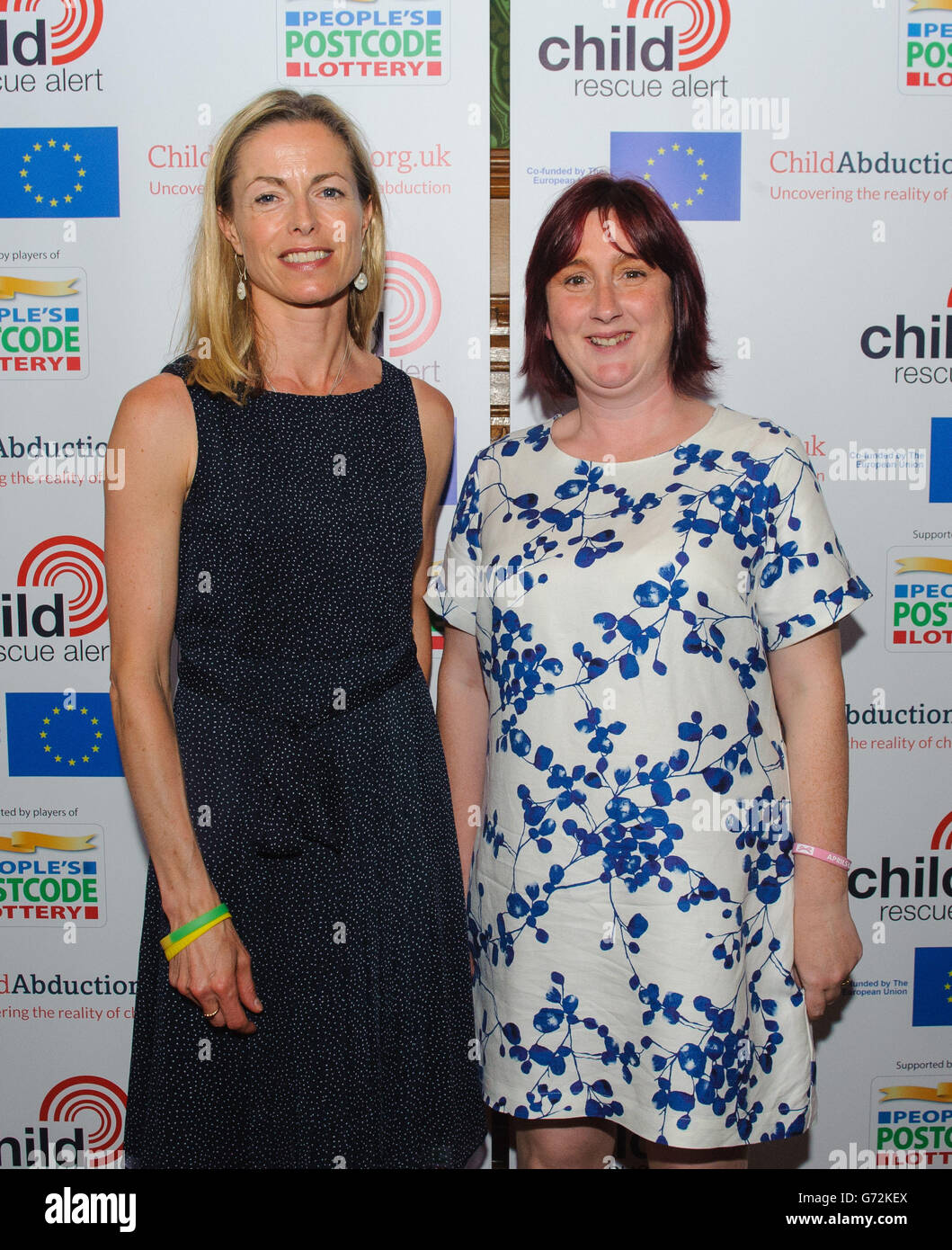 Kate McCann (à gauche), mère de Madeleine McCann, et Coral Jones, mère d'April Jones, lors du lancement du nouveau système d'alerte de sauvetage des enfants, et d'un nouveau hub d'enlèvement d'enfants, à la Chambre des Lords, à Westminster, dans le centre de Londres. Banque D'Images