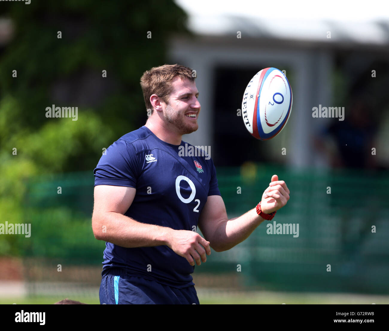 Rugby Union - Session de formation - Angleterre Lensbury Pitch Banque D'Images