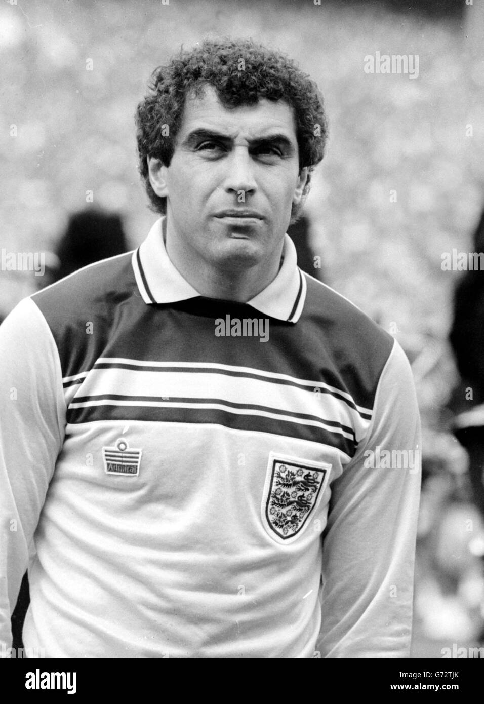 Peter Shilton.Le gardien de but de Southampton, Peter Shilton, dans sa bande d'Angleterre.12 avril 1983 Banque D'Images