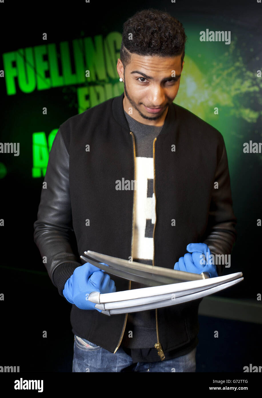 TV Magicien Troy assiste à l'écran vert Mountain Dew, projection VIP de X-MEN: Days of future Past, au cinéma Odeon à Covent Garden, Londres. Banque D'Images