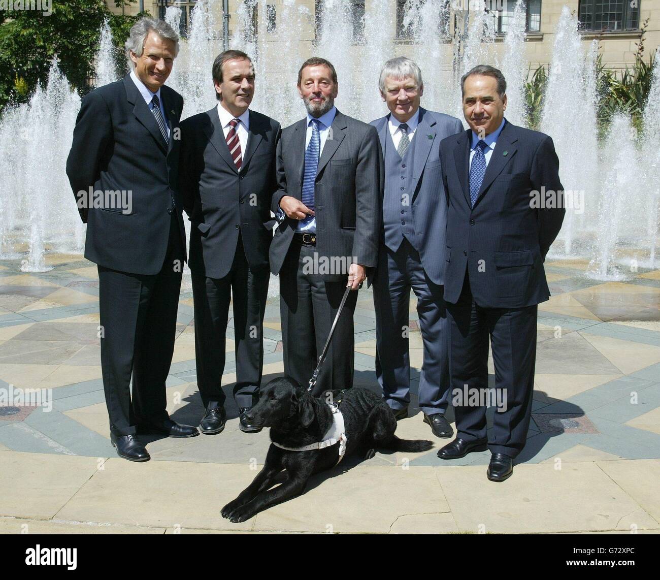 Blunkett - la coopération transfrontalière Summit Banque D'Images