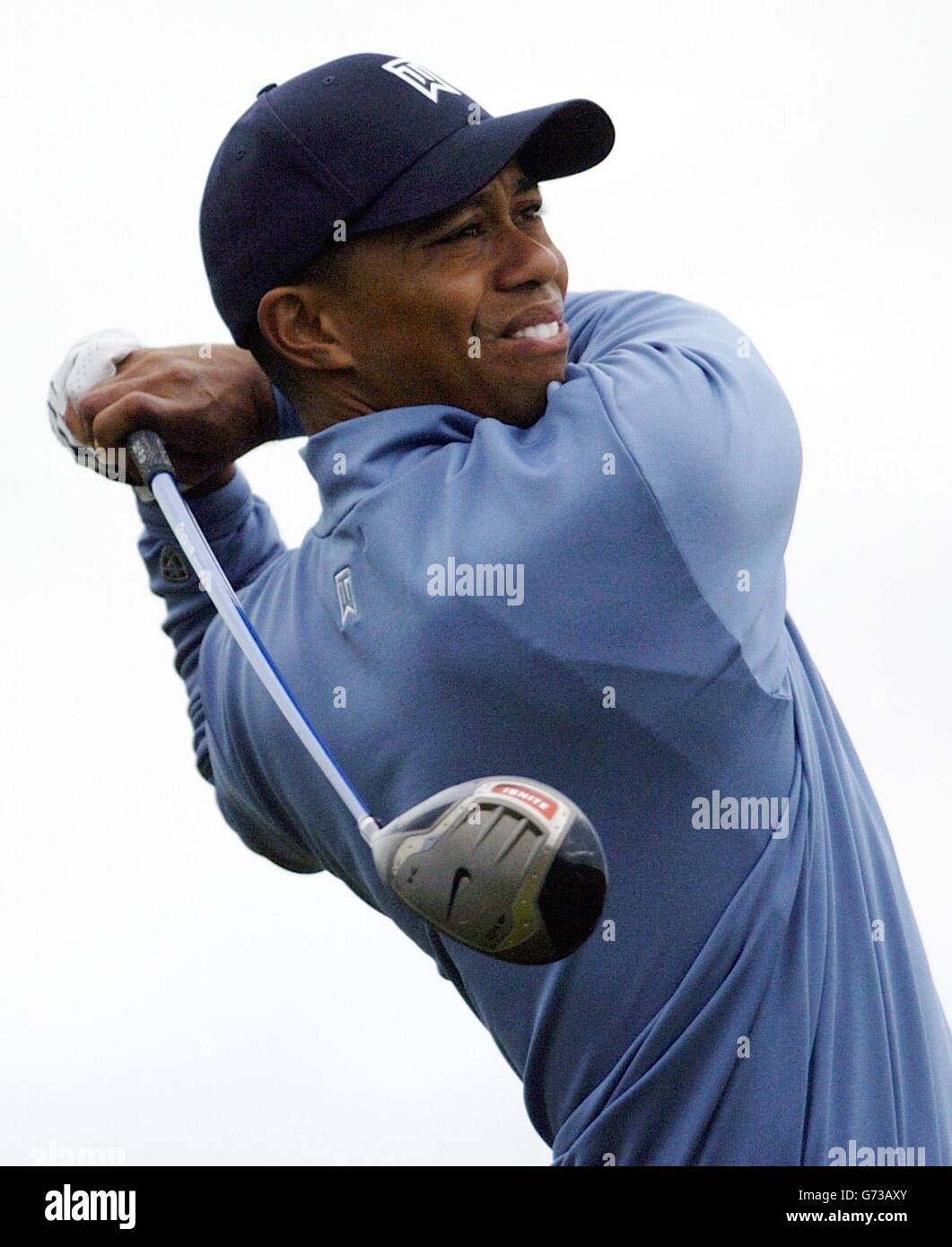 Les États-Unis Tiger Woods pratique à Royal Troon.Woods jouera dans le 133e Open Championship qui commence jeudi.USAGE ÉDITORIAL EXCLUSIF, PAS D'UTILISATION DE TÉLÉPHONE MOBILE Banque D'Images