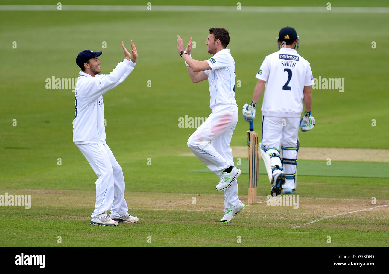 Cricket - LV County Championship - Division deux - Jour trois - Hampshire v - Le Derbyshire Ageas Bowl Banque D'Images