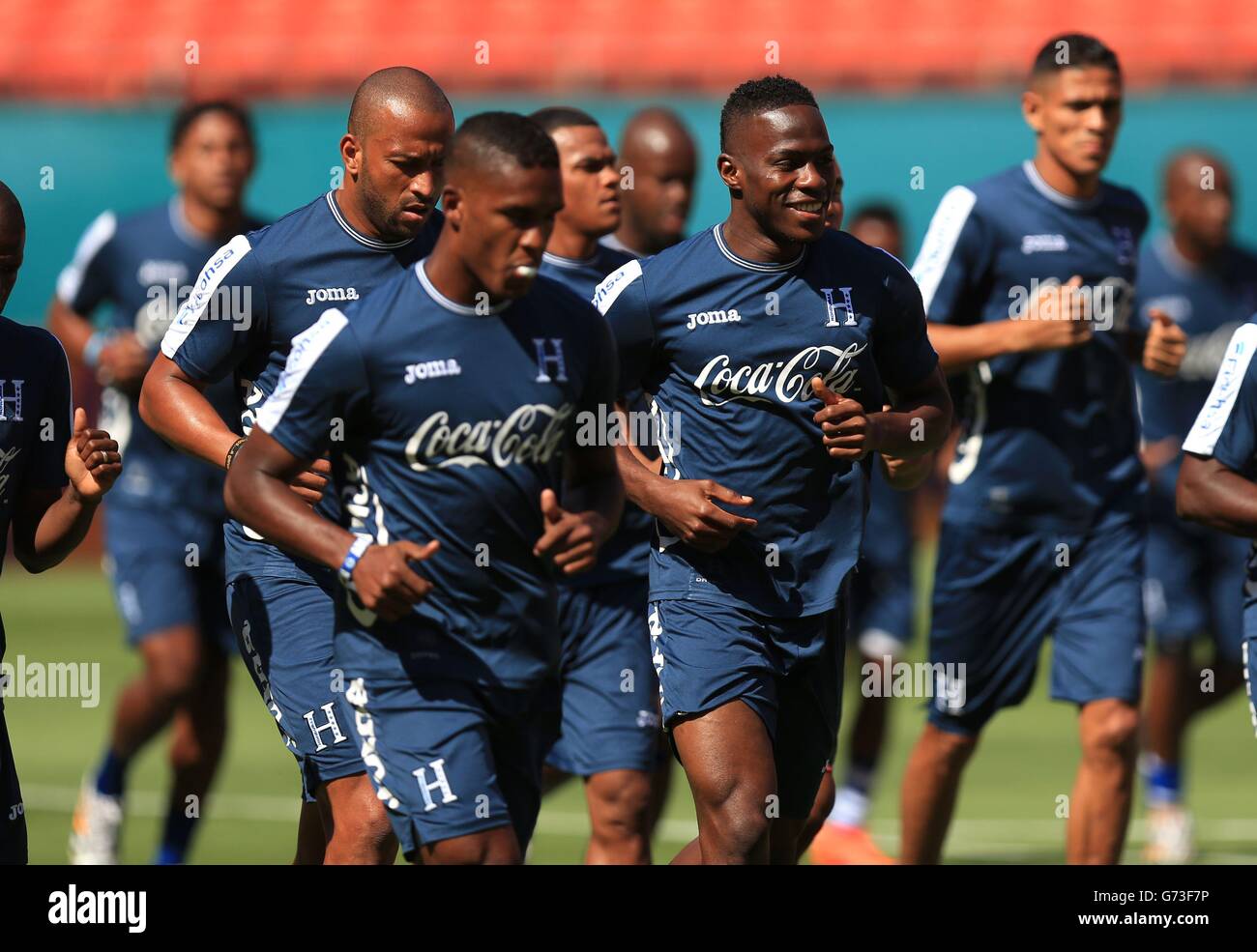 Football - Coupe du Monde 2014 - Miami Training Camp - Angleterre v Honduras Honduras - Session de formation - Sun Life Stadium Banque D'Images